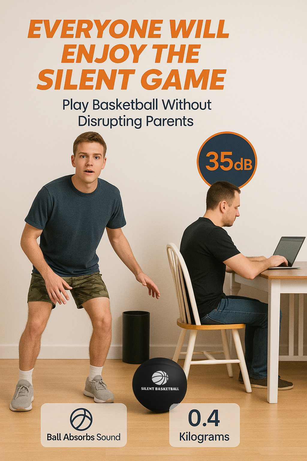 WhisprBall ONE - The Ultimate Silent Basketball